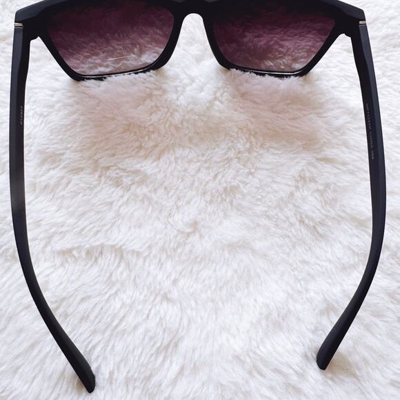Ora Charcoal Angular Frame Sunglasses - Picture 7 of 11